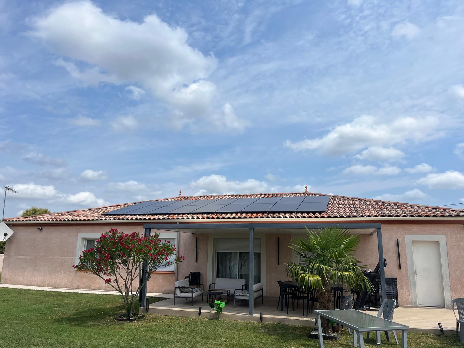 Chantier 9kC avec stockage batterie 5kwh